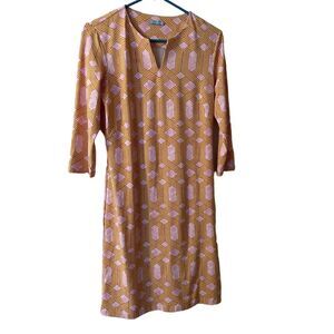 J. McLaughlin Geometric Print Sheath Short dress Small Carly Cabana Professional